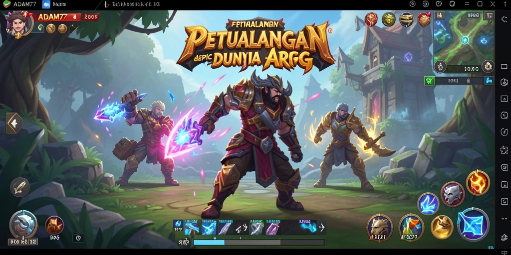 Tampilan menakjubkan dari gameplay ARPG ADAM77 yang mengasyikkan.