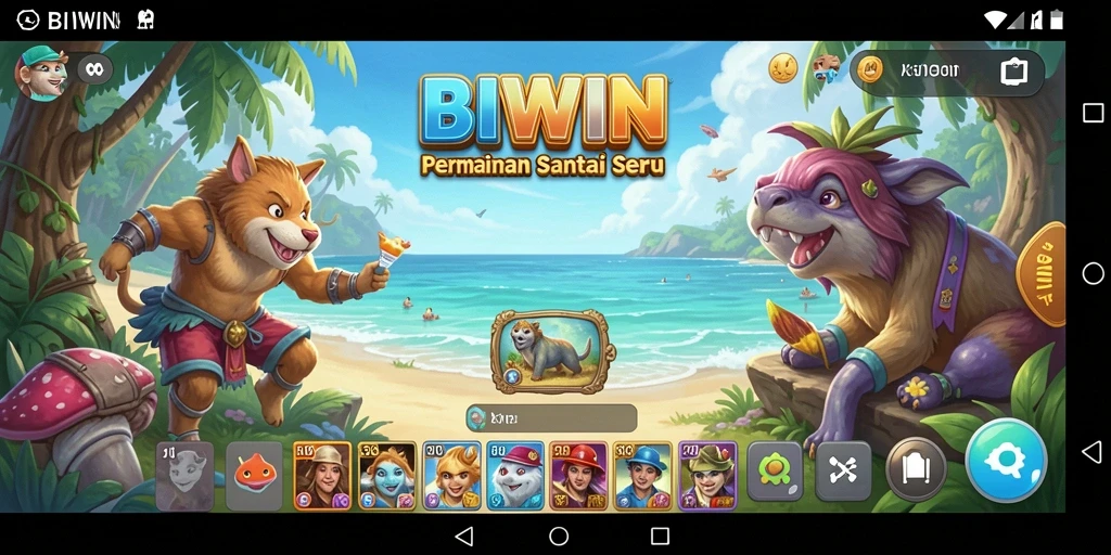 Tangkapan layar gameplay BIWIN yang seru dan penuh warna.
