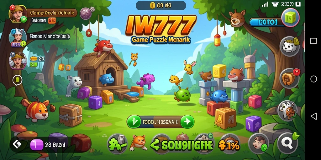 Tampilan gameplay IW777 yang menarik dan penuh tantangan puzzle.
