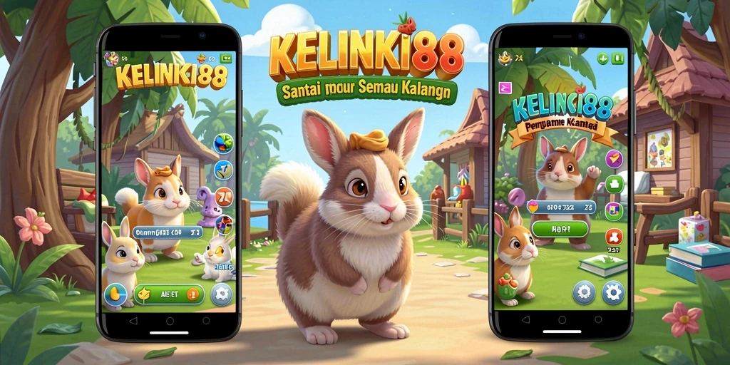 Tampilan gameplay yang menyenangkan dan ceria dalam KELINCI88.