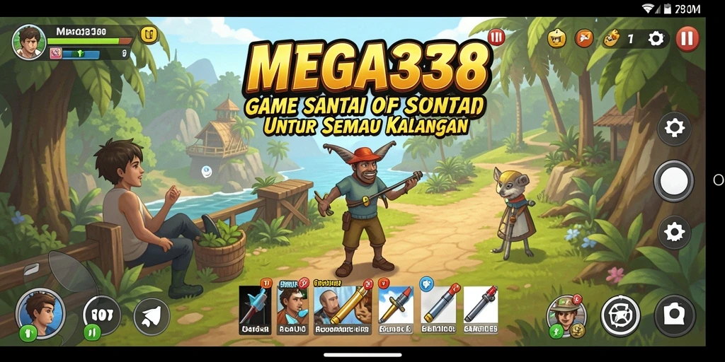 Tampilan gameplay MEGA338 yang seru dan penuh warna.