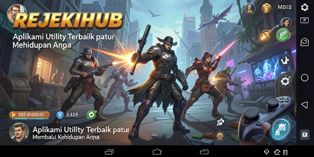 Tampilan antarmuka utama REJEKIHUB dengan fitur-fitur utility.