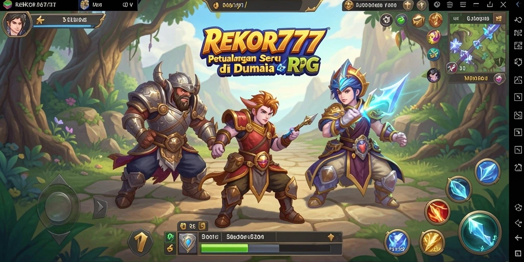 Tampilan menakjubkan dari gameplay RPG REKOR777.