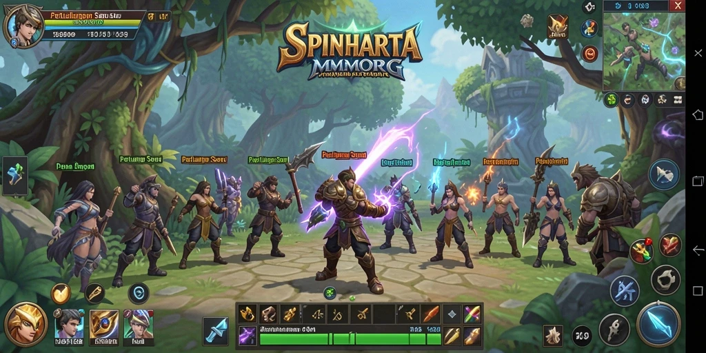Gameplay SPINHARTA yang menakjubkan dalam dunia MMORPG.