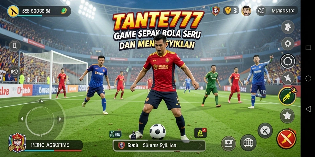 Gameplay TANTE777 yang memukau dalam pertandingan sepak bola.