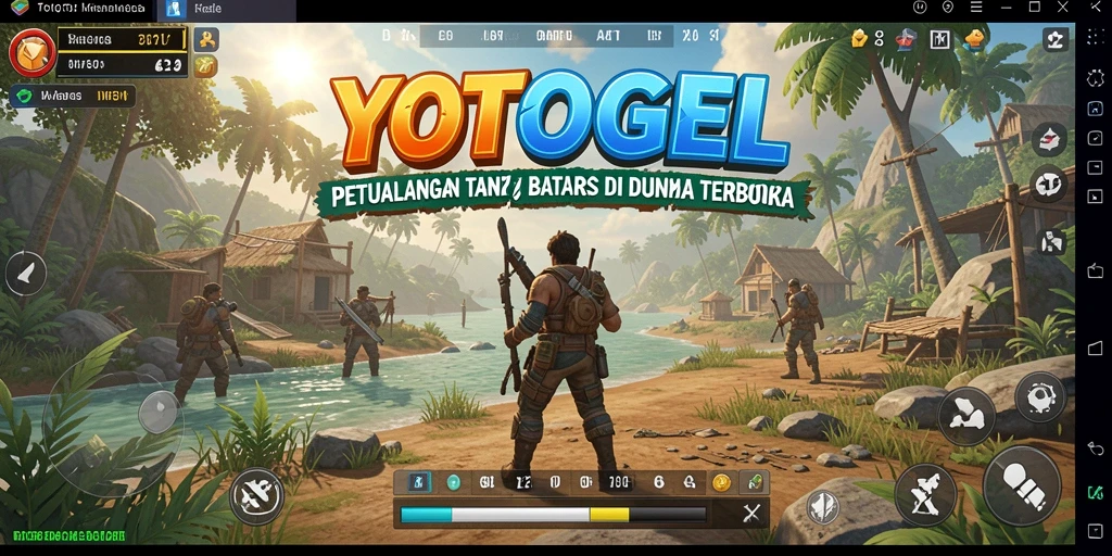 Tampilan gameplay YOTOGEL yang menampilkan petualangan seru di dunia terbuka.