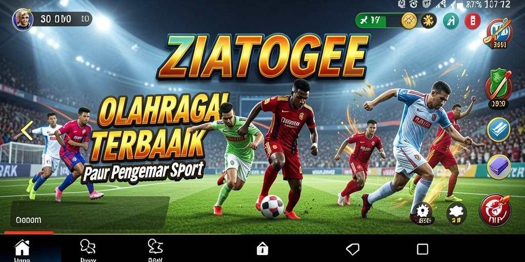 Tangkapan layar gameplay ZIATOGEL yang menampilkan aksi olahraga seru.